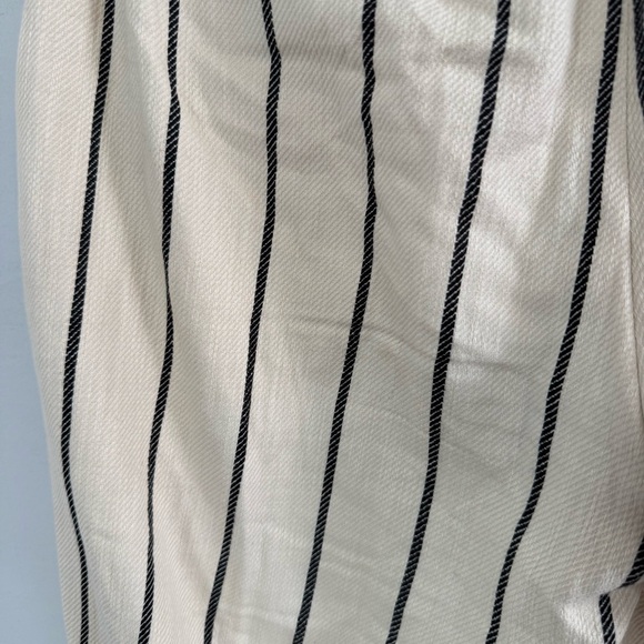 Express Editor Midrise Stripped Trouser Pants, Size 4, 100% Cotton - Picture 12 of 13